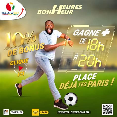 yellowbet lonagui paris sportif|Paris en linge en Guinée .